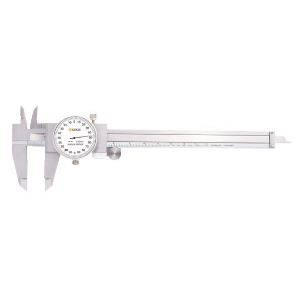 GROZ DLC/150 DIAL CALIPER METRIC 0-150MM 0.02MM